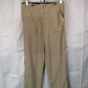 Royal Robbins Women’s Drawstring Khaki Beige Outdoor Nylon Pants Size 8 Waist 30